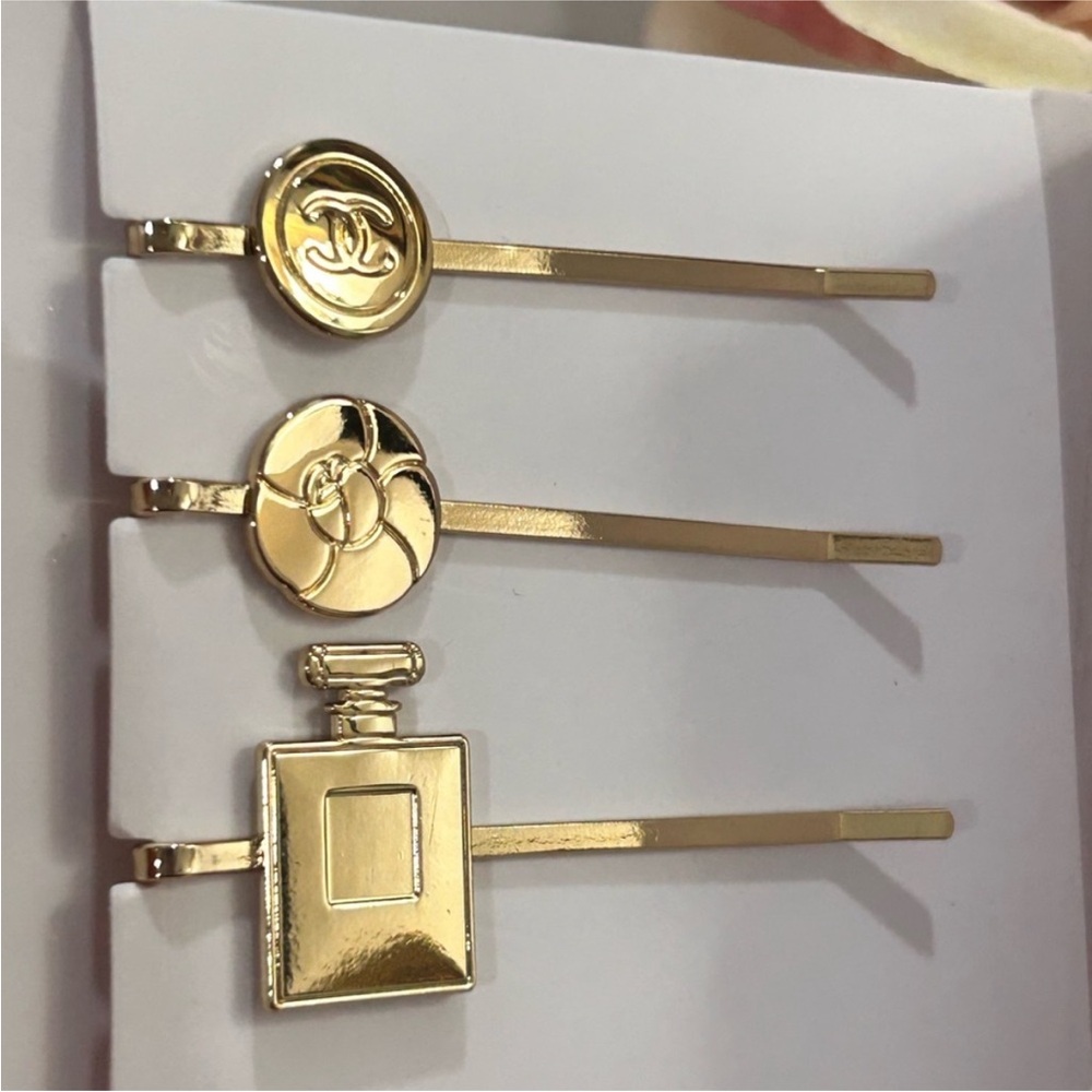 CHANEL BEAUTÉ GWP Gold Hairpin Set